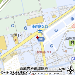 ＫＡＷＡＣＨＩ　中庄駅前ハローズ向店周辺の地図