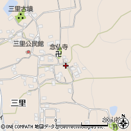 奈良県生駒郡平群町三里671周辺の地図