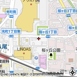 ＰＯＬＡ　八尾ひかり店周辺の地図