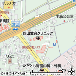 岡山愛育クリニック周辺の地図
