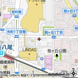 ＥｙｅｌａｓｈＳａｌｏｎ・Ｂｌａｎｃ　近鉄八尾店周辺の地図