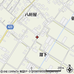 愛知県田原市中山町八軒屋190周辺の地図