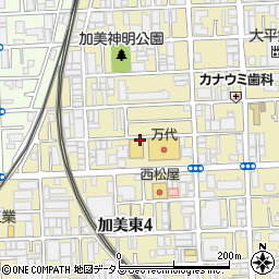 ジャパン平野加美店周辺の地図