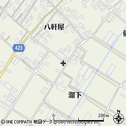 愛知県田原市中山町八軒屋2周辺の地図