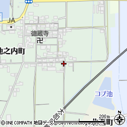 奈良県大和郡山市池之内町266周辺の地図