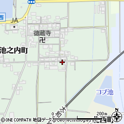 奈良県大和郡山市池之内町265周辺の地図