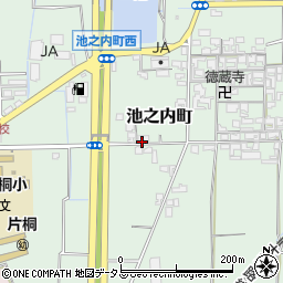 奈良県大和郡山市池之内町99-2周辺の地図