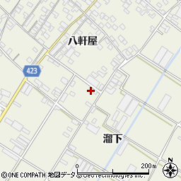 愛知県田原市中山町八軒屋186周辺の地図