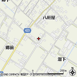 愛知県田原市中山町八軒屋181周辺の地図