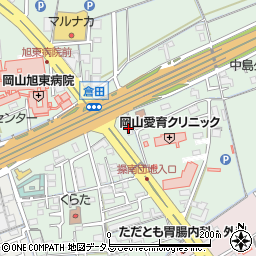 セブンイレブン岡山倉田店周辺の地図