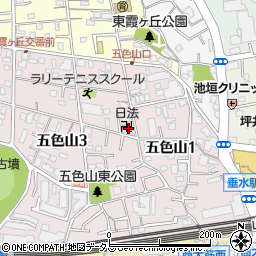 日法寺周辺の地図