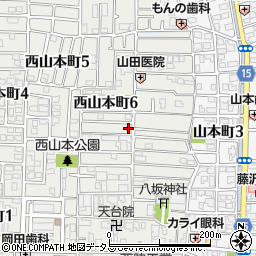イノ美容室西山本店周辺の地図