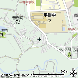 奈良県生駒郡平群町福貴1210周辺の地図