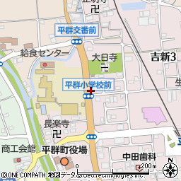 奈良県生駒郡平群町吉新2丁目周辺の地図