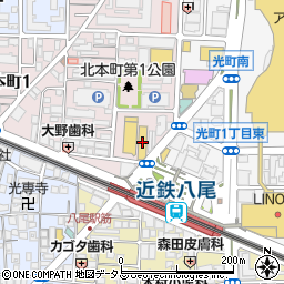 ＡＲＲＯＷ八尾駅前店周辺の地図