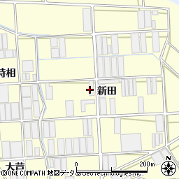 愛知県田原市高松町新田周辺の地図