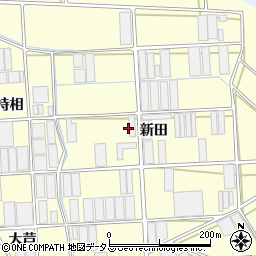 愛知県田原市高松町（新田）周辺の地図