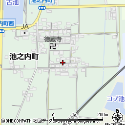 奈良県大和郡山市池之内町534周辺の地図