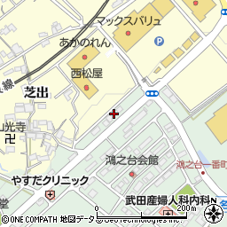 三重県名張市鴻之台１番町40周辺の地図