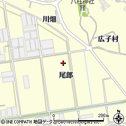 愛知県田原市高松町（尾郎）周辺の地図