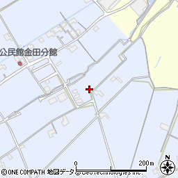 岡山県岡山市東区金田1124-1周辺の地図