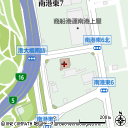 大阪税関南港コンテナ検査センター周辺の地図