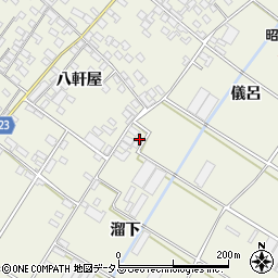 愛知県田原市中山町儀呂302周辺の地図