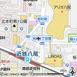 京都銀行八尾支店周辺の地図