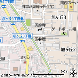ファミリーマート八尾旭ヶ丘店周辺の地図