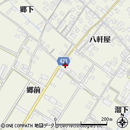 愛知県田原市中山町八軒屋173周辺の地図