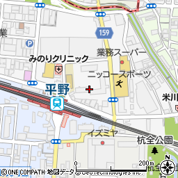 大阪府大阪市平野区平野北1丁目10周辺の地図