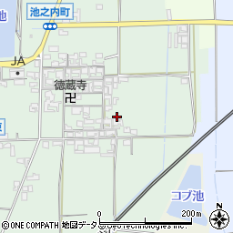 奈良県大和郡山市池之内町412-1周辺の地図