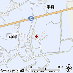 愛知県田原市大草町半身102周辺の地図