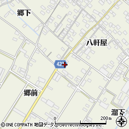 愛知県田原市中山町八軒屋172周辺の地図
