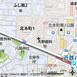 ＧＳパーク近鉄八尾駅北第三駐車場周辺の地図