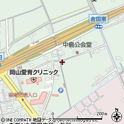 岡山県岡山市中区倉田401周辺の地図
