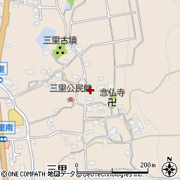 奈良県生駒郡平群町三里1153周辺の地図