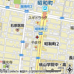 創研学院阿倍野校周辺の地図