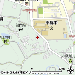 奈良県生駒郡平群町福貴1525周辺の地図