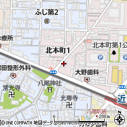 いちよし証券株式会社　八尾支店周辺の地図