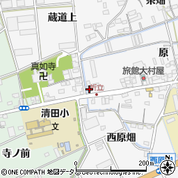 愛知県田原市折立町原1周辺の地図