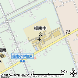 岡山市立操南中学校周辺の地図