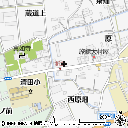 愛知県田原市折立町原27周辺の地図