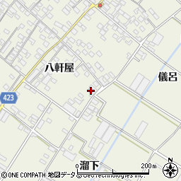 愛知県田原市中山町八軒屋20周辺の地図