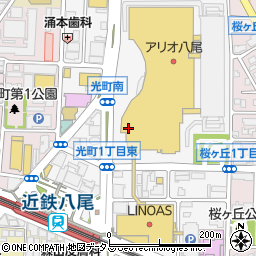 フレッシュネスバーガー アリオ八尾店周辺の地図