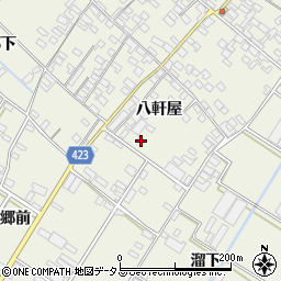 愛知県田原市中山町八軒屋46周辺の地図