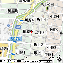 リパーク神戸川原３丁目駐車場周辺の地図