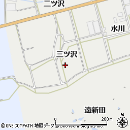 愛知県田原市南神戸町三ツ沢周辺の地図