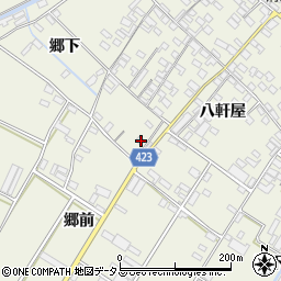 愛知県田原市中山町八軒屋96周辺の地図