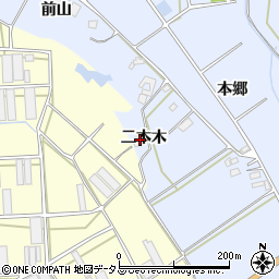 愛知県田原市大草町二本木49周辺の地図